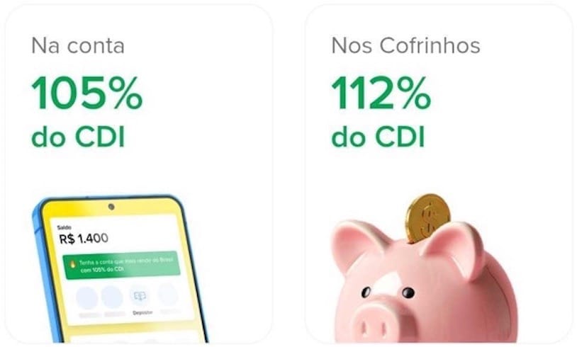 Novo Cofrinho do Mercado Pago Turbinado com Rendimento de 112% do CDI